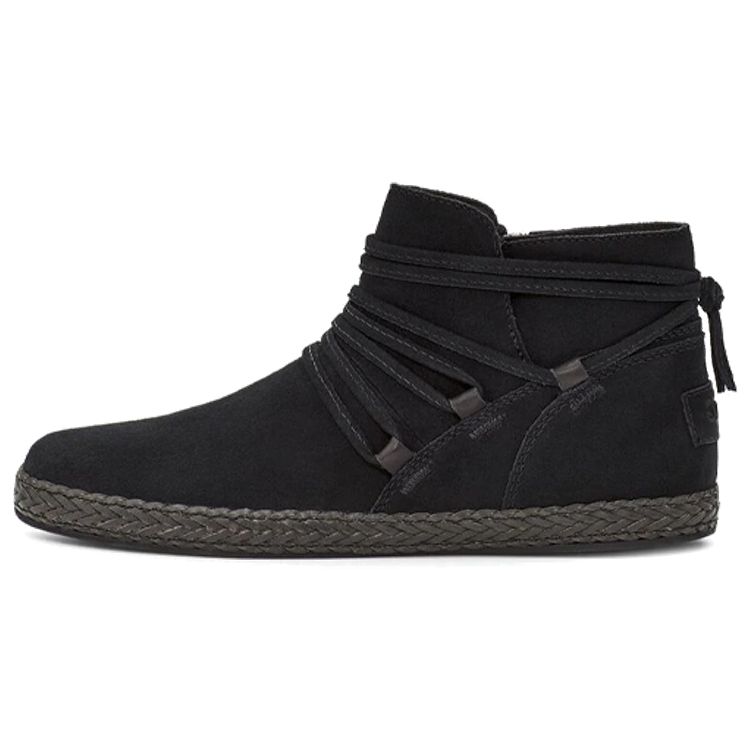 UGG Rianne Удобные Повседневные Рабочие На Молнии Снегоступы Женские ботинки Черные 1123598-BLKS 37