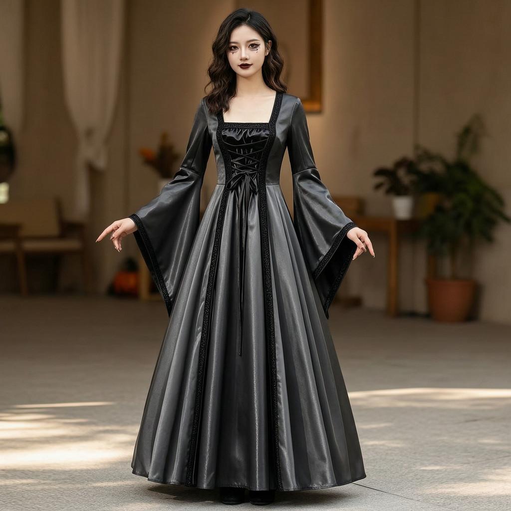 Abito Medievale Rinascimentale Con Corsetto Per Cosplay ed Eventi in Costume