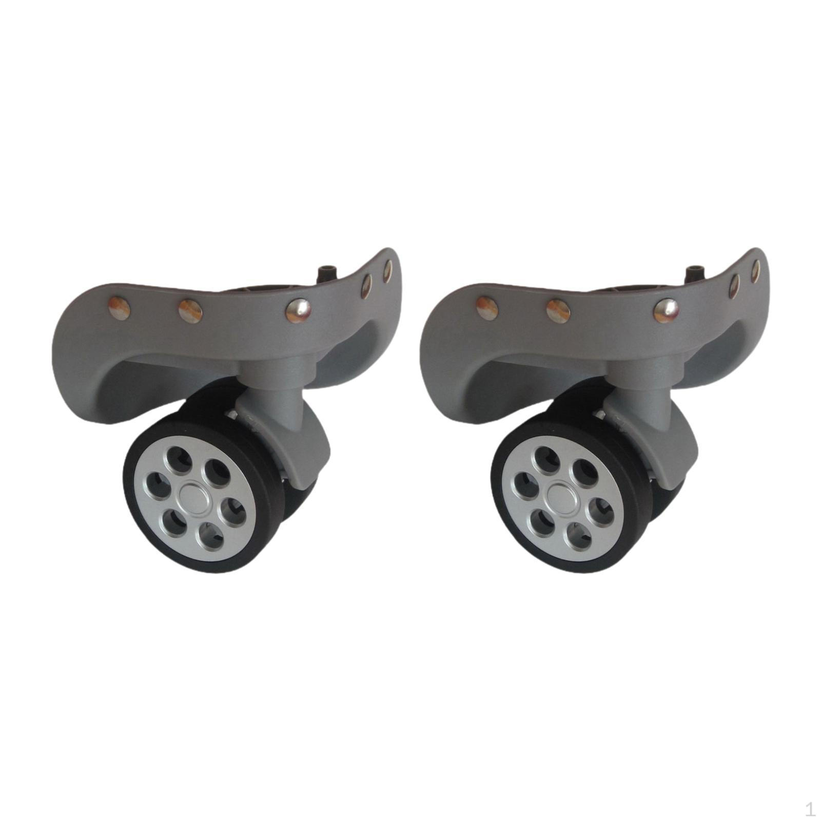 

2 Pieces Luggage Suitcase Wheels Spare Parts Impact Resistant Silent Wear Trolley Bag