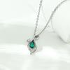 Small Leaf Necklace Women'S Light Luxury High-End Simple, Fresh And Natural Versatile Micro-Inlaid Zircon Pendant With Jewelry