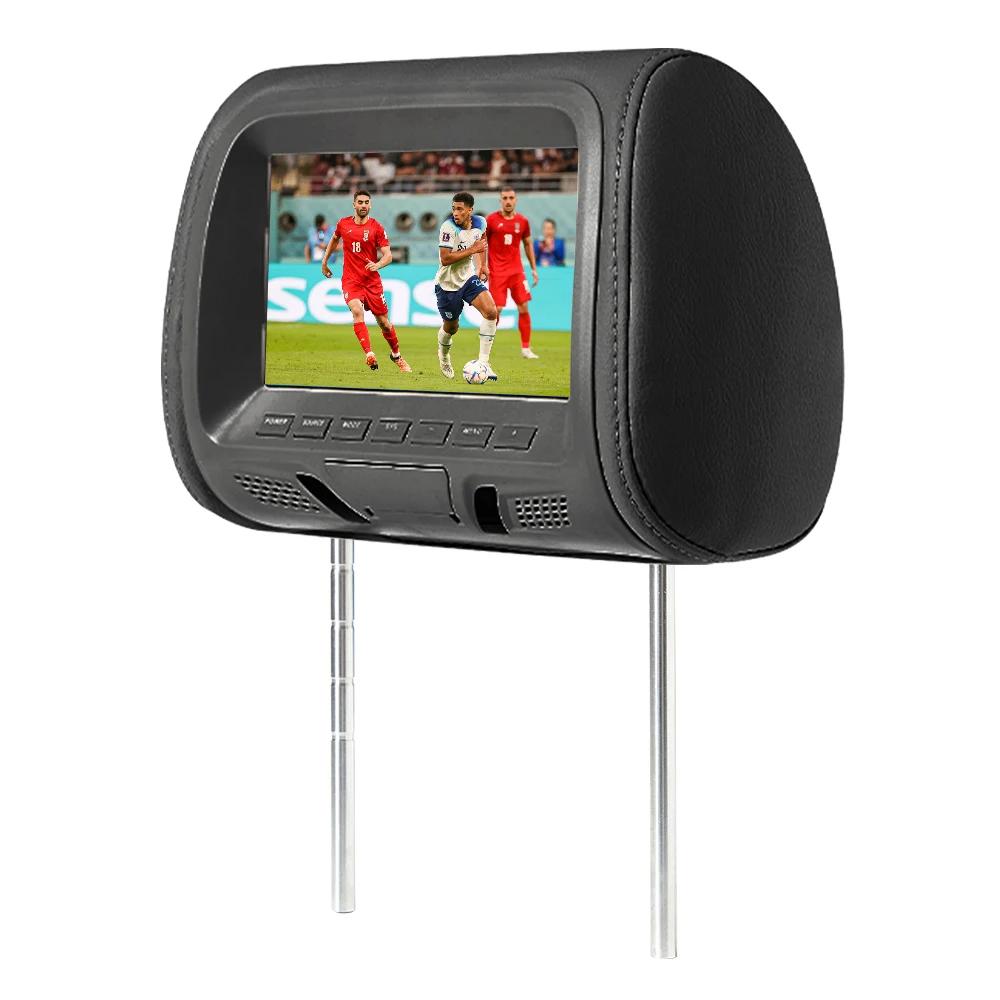 

TOYOUSONIC Автомобильный подголовник с монитором, универсальный 7-дюймовый светодиодный экран, мультимедийный MP5-плеер, подушка, поддержка USB/SD-входа, FM/динамика/камеры