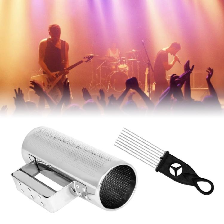 Instrumenty Perkusyjne Guiro Instrumenty Muzyczne Akompaniament Zespołu Guiro Metalowe Guiro Szejker ze Skrobakiem Narzędzie do Treningu Muzycznego