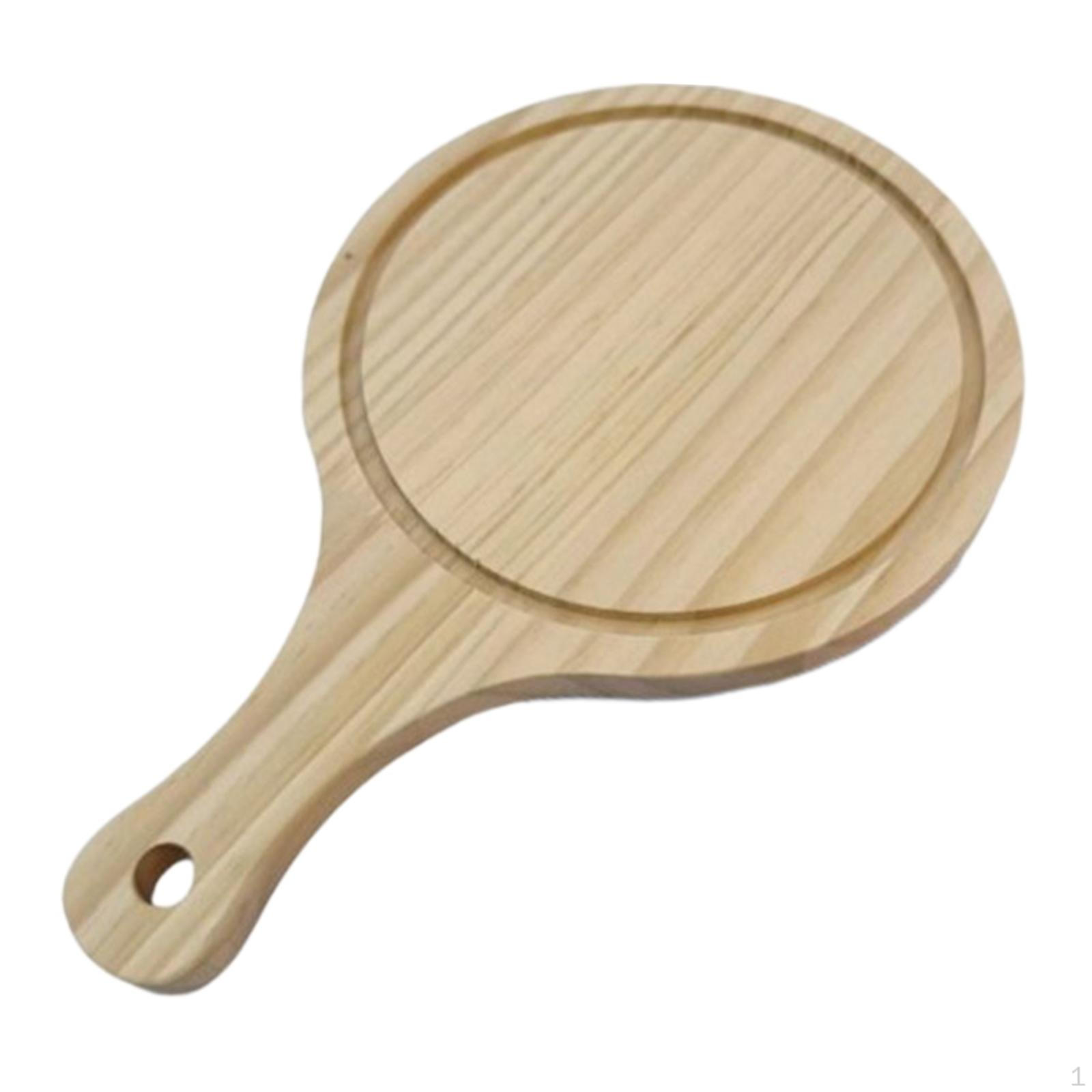 Поднос с хлебом и крекерами, Доска для нарезки пиццы, Деревянная лопатка для подачи сыра и фруктов 6inch