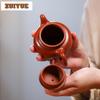 180ml Exquisite Yixing Purple Clay Teapots Handmade Lotus Seed Pot Raw Ore Dahongpao Mud Kettle Chinese Zisha Tea Set Collection