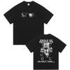 Trendy Unisex Unisex Concert Photo Collage Front Back Art Print Short Sleeve Tshirt Streetwear Loose Cotton Tee Tops