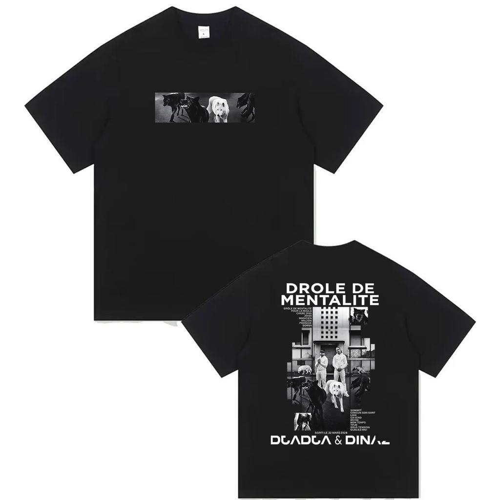 Trendy Unisex Unisex Concert Photo Collage Front Back Art Print Short Sleeve Tshirt Streetwear Loose Cotton Tee Tops