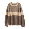 Autumn And Winter New Cashmere Sweater Women'S Clothing Loose Lazy Round Neck Pullover Warm Cashmere Knitted Sweater