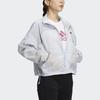 Adidas Sport Stand Collar Zip Long Sleeve Jacket Women Outerwear Light-Grey HA3638