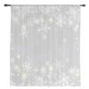 Christmas Snowflake Gray Yarn Curtain Window Tulle Curtains For Living Room Kitchen Sheer Window Treatments Voile Curtains