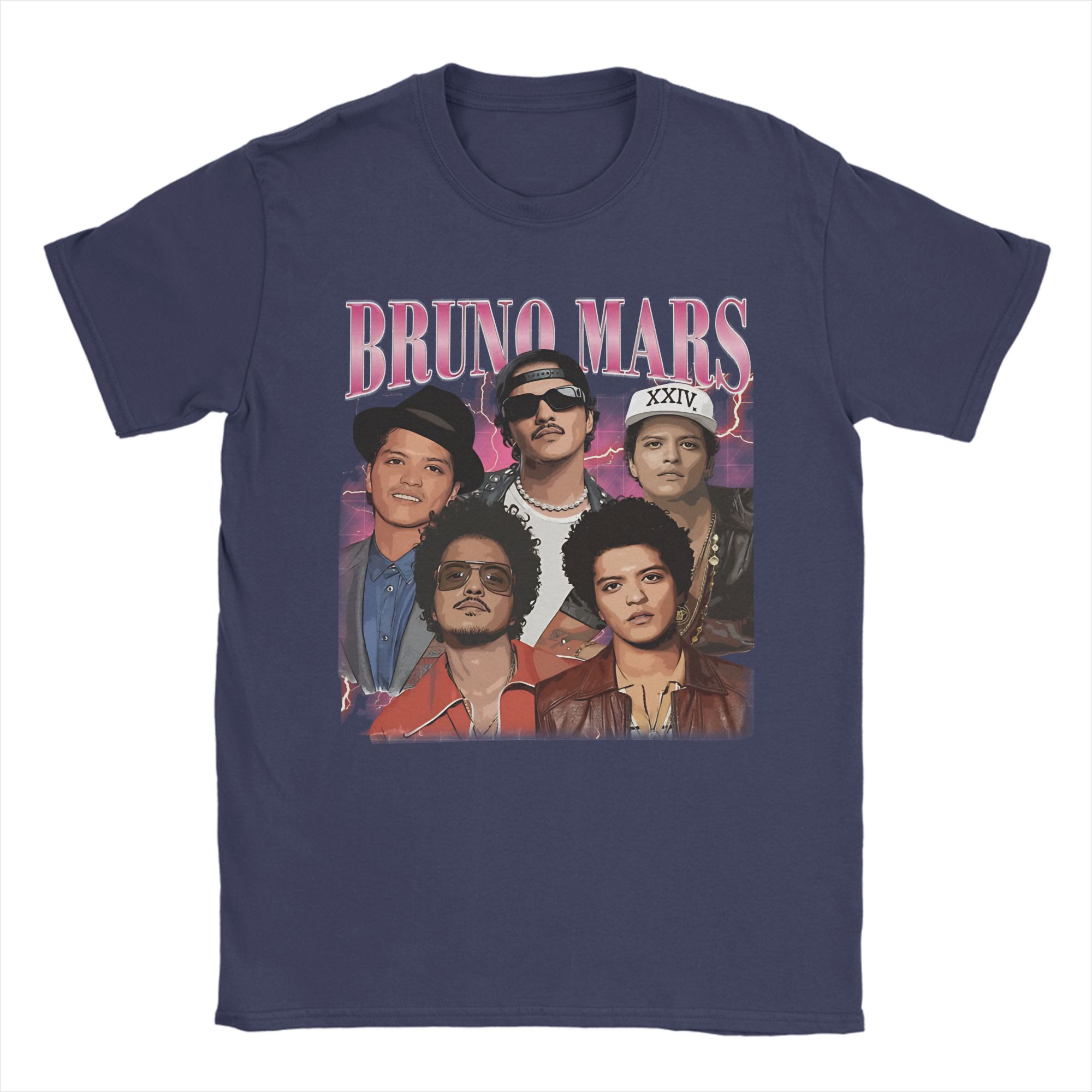 

The RoUnisextic Flower Bruno Mars T Shirt Unisexs 100 Cotton Vintage TShirts Crew Neck Tee Shirt Short Sleeve Tops Plus Size 4XL