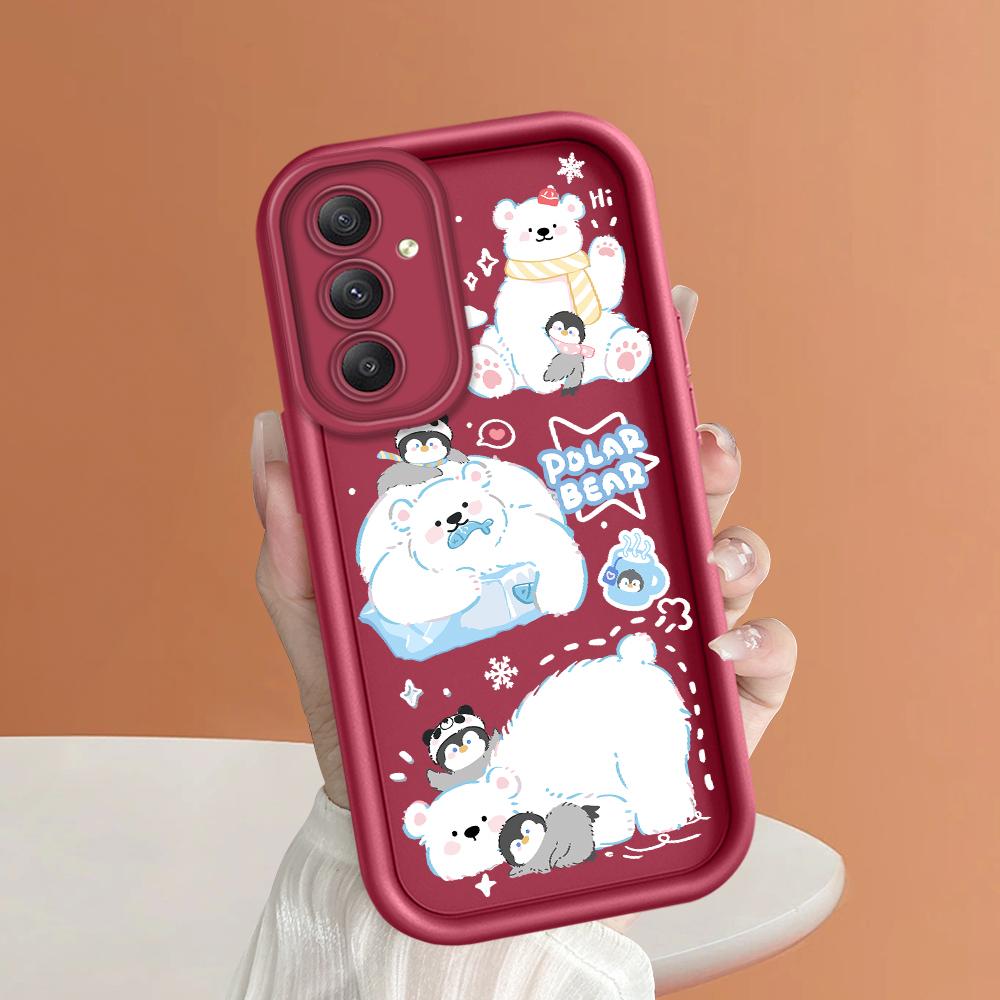 

Мягкий силиконовый квадратный чехол с рисунком лестницы для телефона, полное покрытие, противоударный защитный резиновый чехол для камеры для Samsung Samsung S23 FE темно-красного