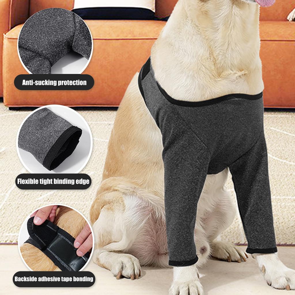 Hund Beinmanschette Knieprotektor Für Outdoor-Aktivitäten Und Postoperative Erholung Weicher Polyesterstoff Ellbogenstütze Bandage