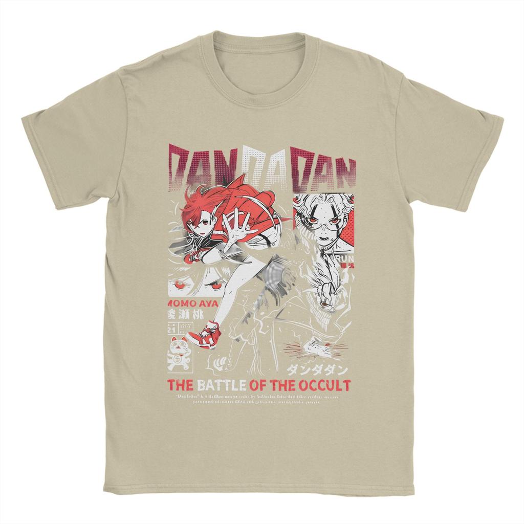 Dandadan T-Shirts Men Women Manga Action Comedy Anime  Crazy Cotton Tee Shirt Crewneck Short Sleeve T Shirt Gift Idea Tops