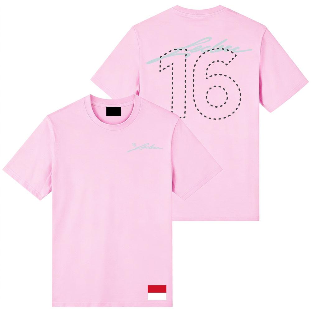 חולצת טי SIGNATURE TEE Charles No.16 Leclerc חולצת טריקו צווארון עגול חולצות טי קיץ שרוול קצר עיצוב אופנתי הדפסה גרפית מרצ' בגדים