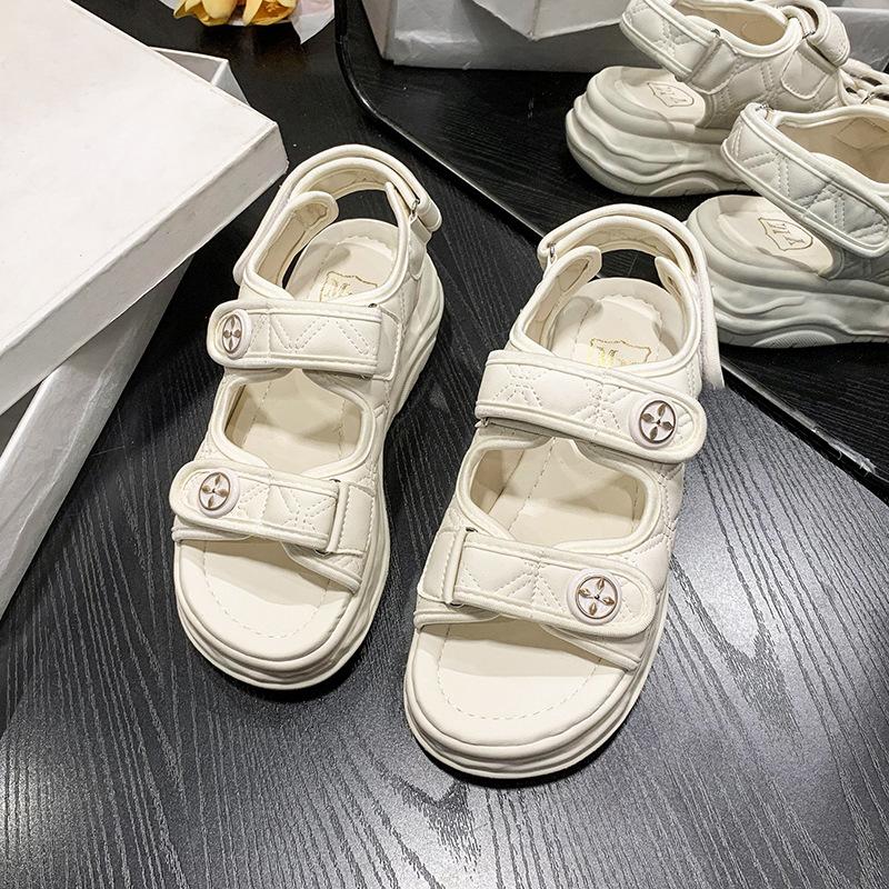 Sandals women's new summer versatile women's platform muffin sports beach sandals