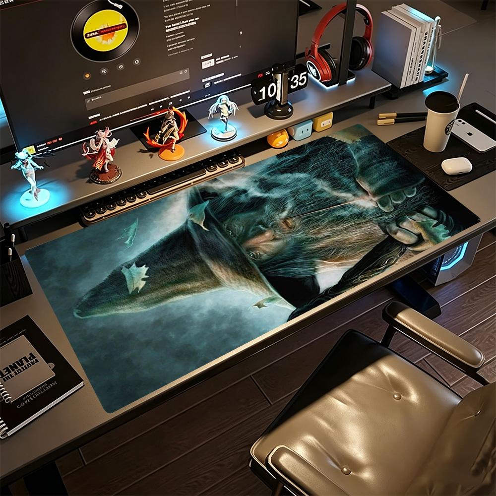 Lord Rings Large Mouse Pad Keyboard Mat HD Print Desk Pad Non-Slip Rubber Bottom Perfect for Office Desktop Supplies School Home