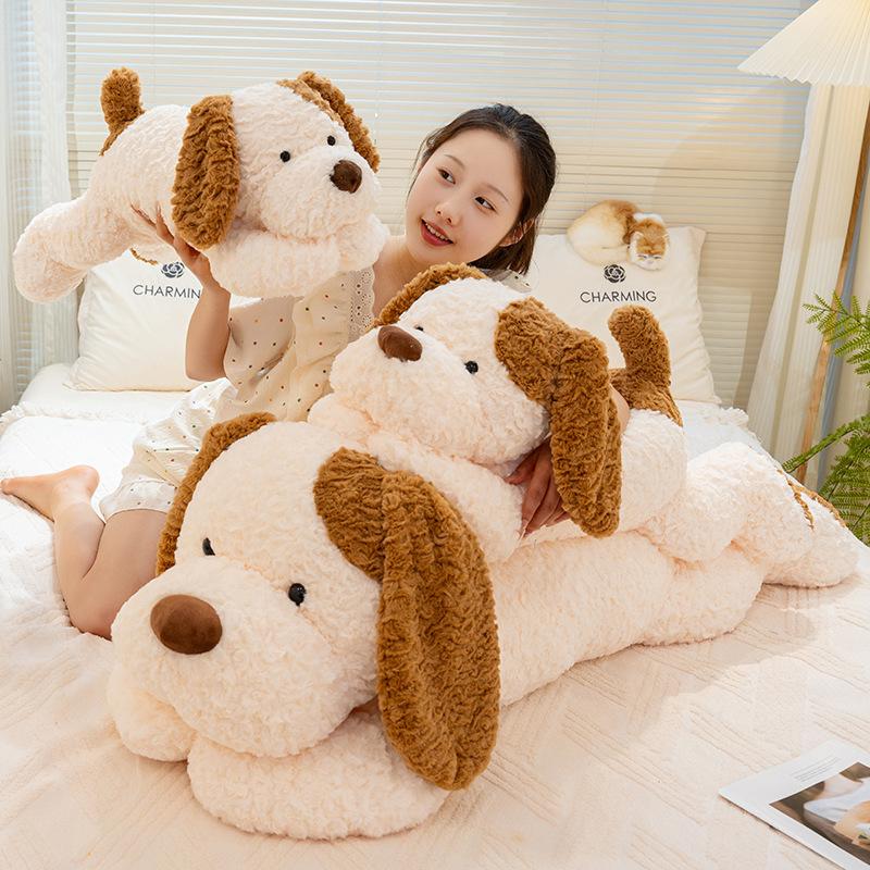 Large Dog Pillow Plush Toy Doll Teddy Dog Doll Children's Soothing Ragdoll Birthday Gift