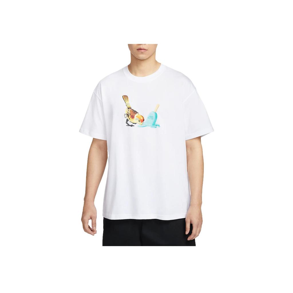 Nike Sb Comfortable Fashion Soft Skin-Friendly Short Sleeve T-Shirt Men Tops White HJ0819-100