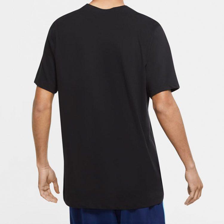 Nike T Shirts Men's Black Crew Neck Moderate Straight Fit CV1096-010