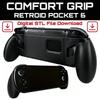 Handheld-Spielgriff für Retroid Pocket 6, 3D-gedrucktes Griffgehäuse mit freiliegenden Front Bedienelementen und Öffnung an der Unterseite für Spiele zu Hause und unterwegs
