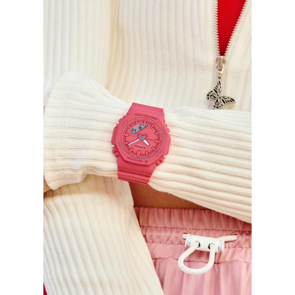 Casio Dámské hodinky G-SHOCK, střední velikost, bioplast, růžové, oficiální japonský model GMA-P2100-4AJF