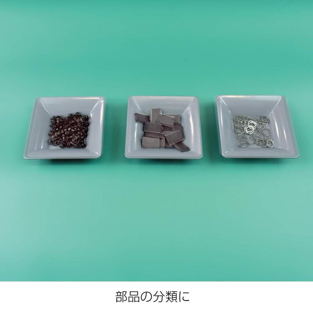 HOZAN ESD Protection Static Electricity Prevention Parts Effective for CDM Small 6 Tray, Tray, Carbon-Free, Prevention, Size, Pieces, F-401