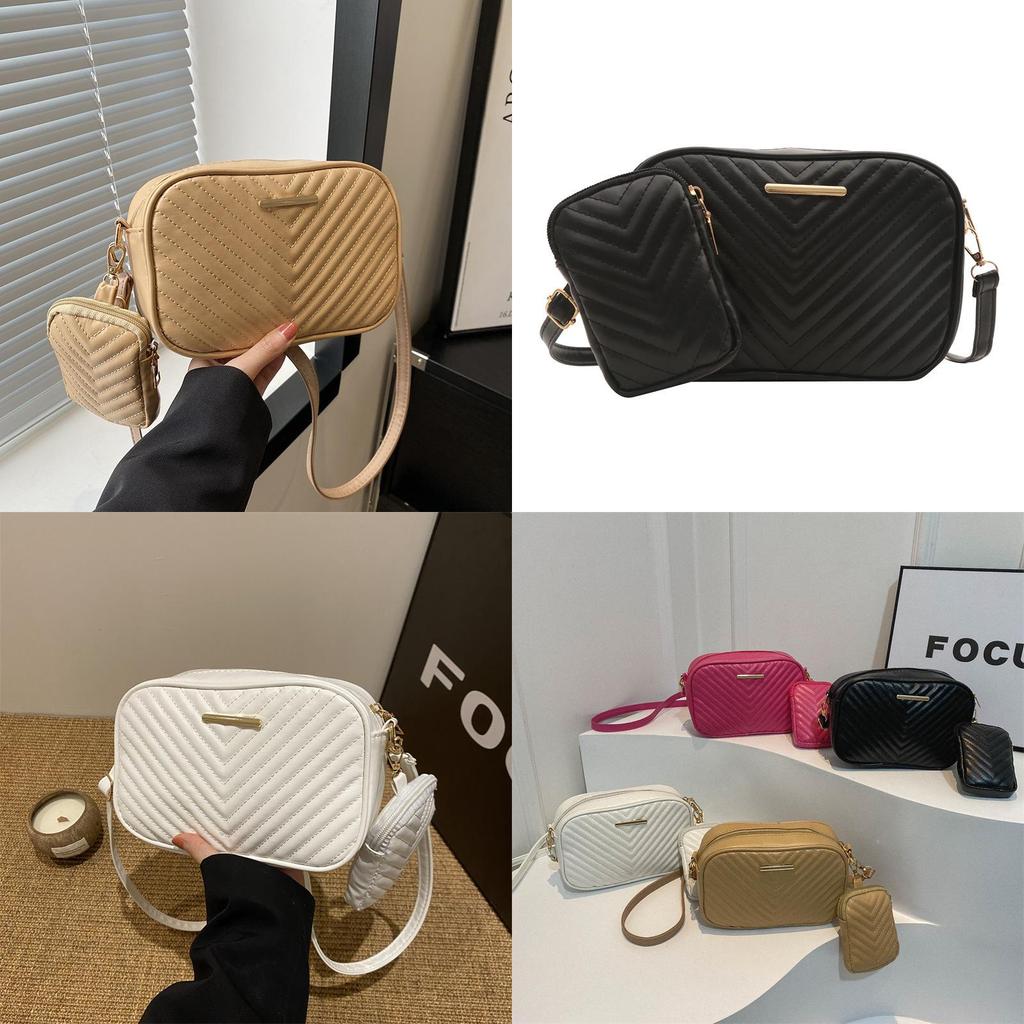 Fashionable Korean Inspired Solid Color Small Square Handbag 2024 New Trendy Design With Adjustable Shoulder Strap For Comfort
