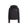 Future Icons 3-Streifen Full-Zip Hoodie Damen Oberbekleidung Schwarz IN9475