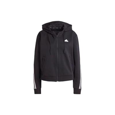 Future Icons 3-Streifen Full-Zip Hoodie Damen Oberbekleidung Schwarz IN9475
