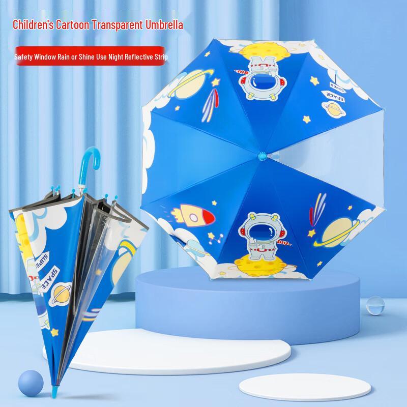 Kids Cartoon Long Handle UV Protection Umbrella