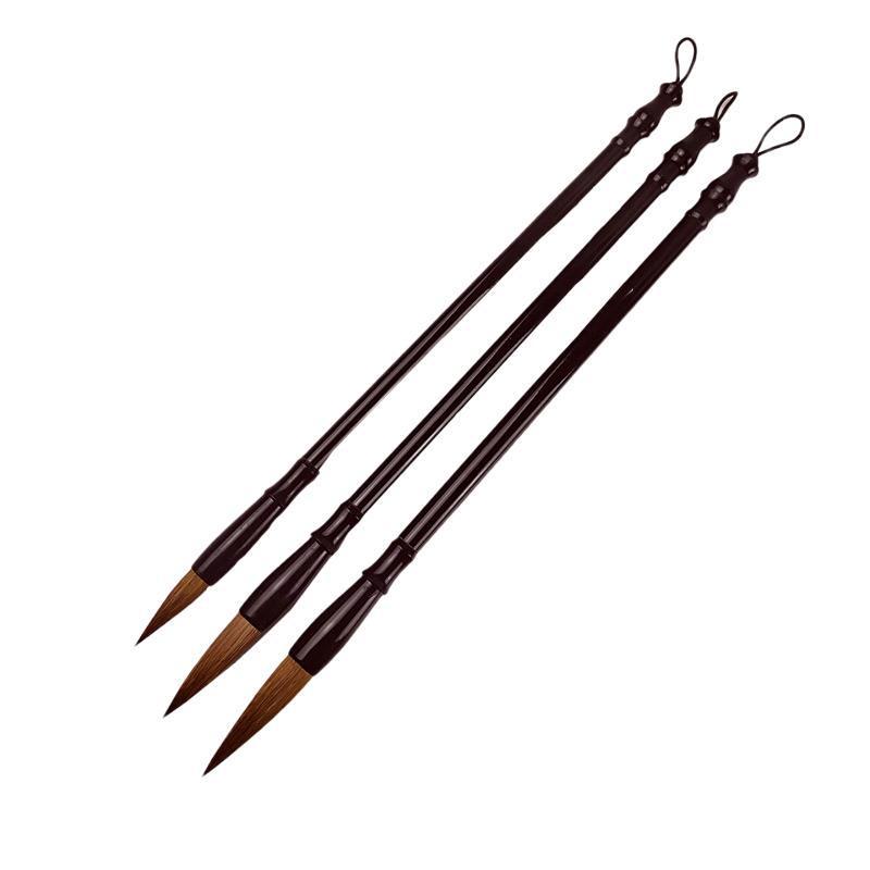 Student Calligraphy Brush Set: Mixed Wolf and Sheep Hair In Yan and Ou Styles for Writing