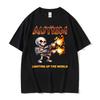 Autistic Funny Skeleton Meme Graphic T Shirt Unisex Fashion Gothic Retro T Shirts Male O-Neck Short Sleeve T-shirt Unisex Tops