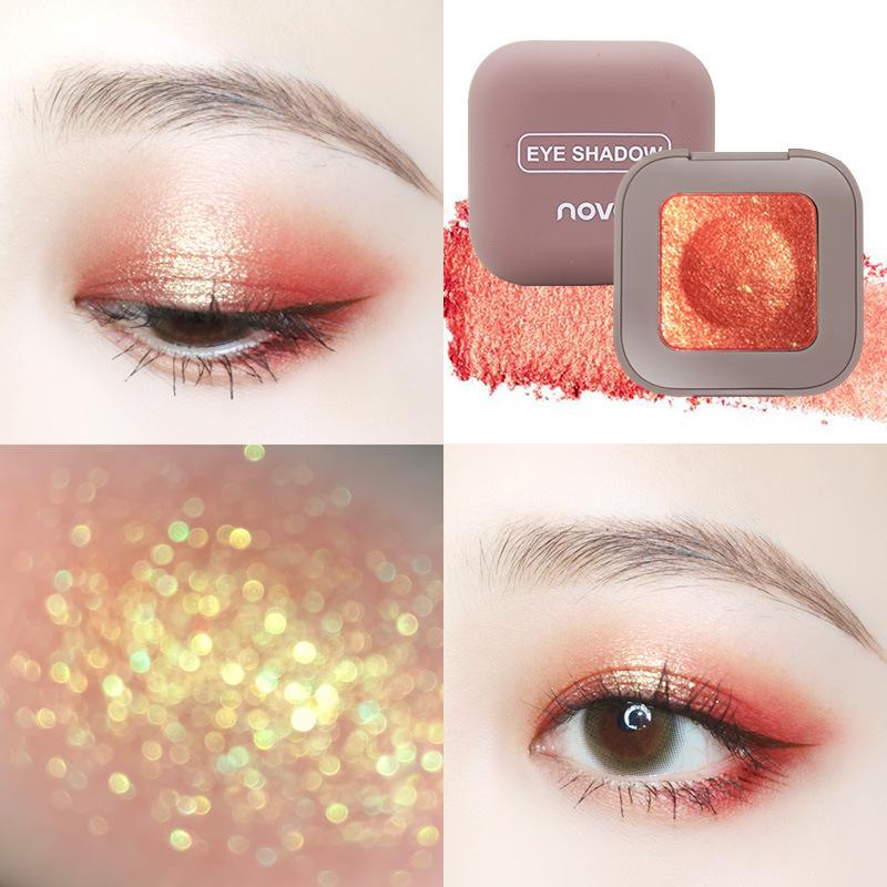 Spazio cowboy cosmico Evidenziatore Occhi Glitter Ombretto monocromatico Tavolozza Shimmer Satin Trucco Tavolozza Ombretto Kit evidenziazione