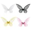 Adult Children's Party Light Gold Butterfly Wings Props Children's Day Performance Elf Wings