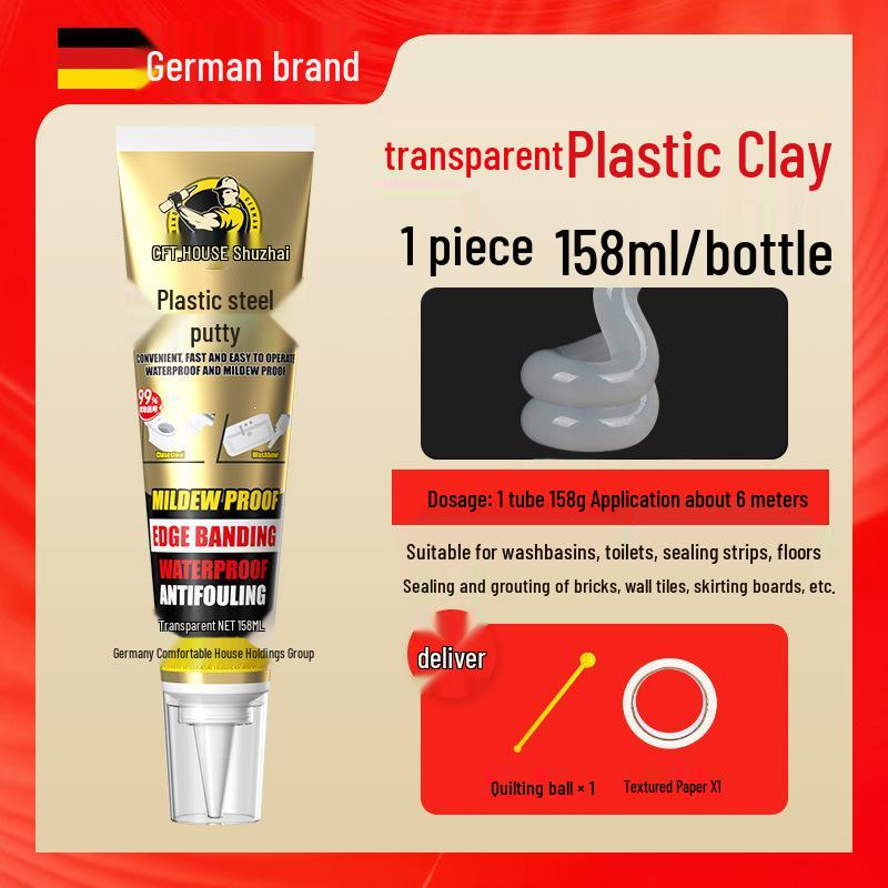 Plastic Steel Waterproof Sealant for Kitchen & Bathroom Gaps