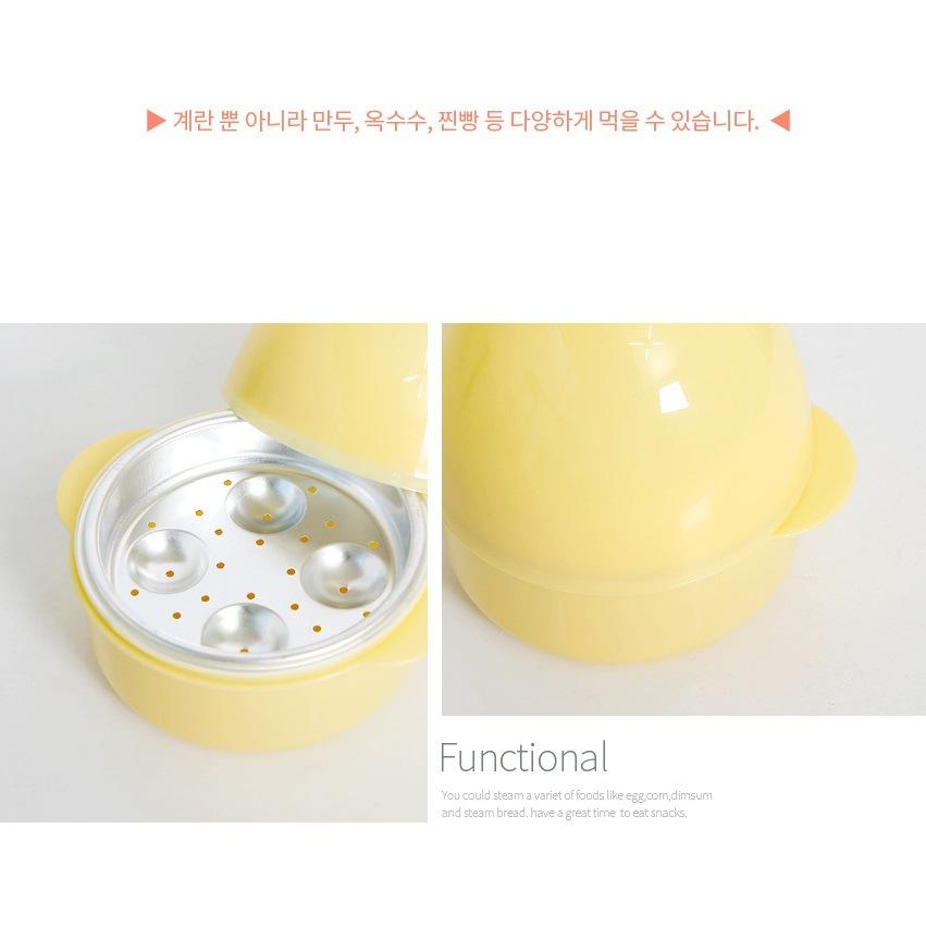 Schöner Eierkocher in Hühnerform, Dampfgarer, für 4 Eier und 1 Ei, Eierkocher für die Mikrowelle, Kochwerkzeug, Küchenzubehör