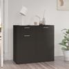 VidaXL Black Buffet 80x36x75 Cm Engineered Wood 805771