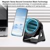 3 In 1 Induction Speaker with Phone Holder Smart Audio Speaker Anti-Slip Foldable Wireless Speaker for Universal Mobile Phone