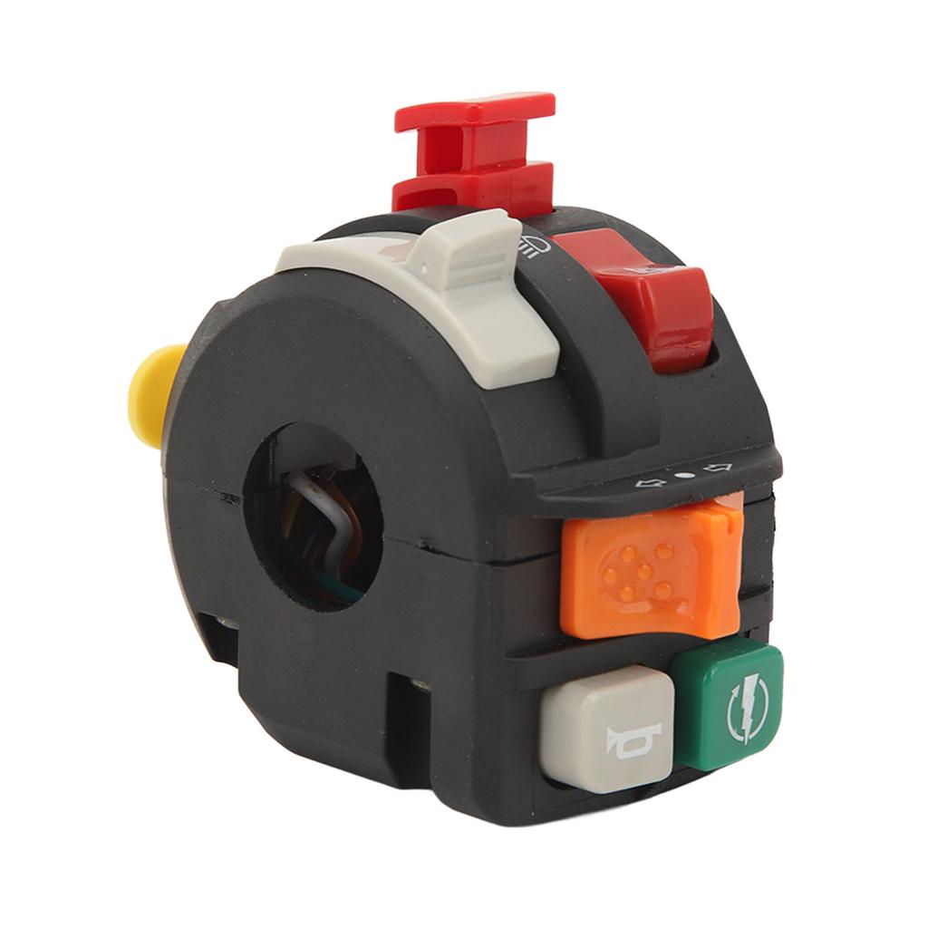 Motorcycle Handlebar Switch 7 8in 22mm 7 Function Motorcycle Headlight Horn Control Switch for ATV