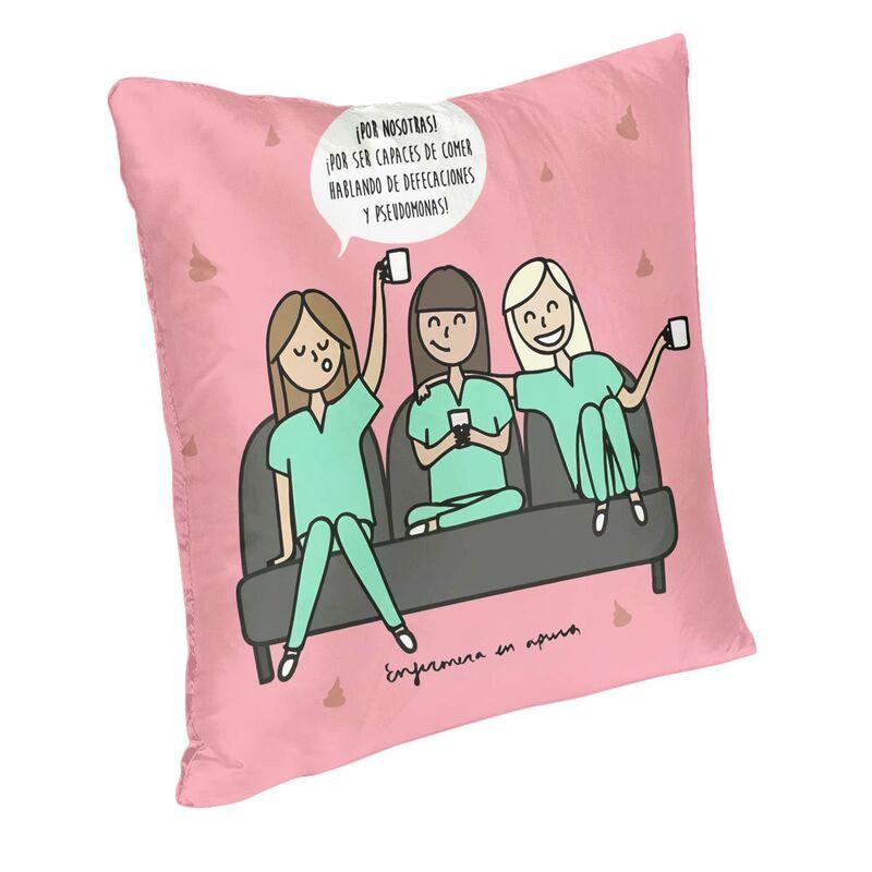 Enfermera En Apuros Doctor Nurse Medical Cushion Cover Doublesided Throw Pillow Case for Sofa Cool Pillowcase Home Decoration