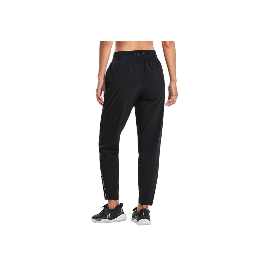 Under Armour Solid Color Logo Print Jogger Pants Women Bottoms Black 1377042-001