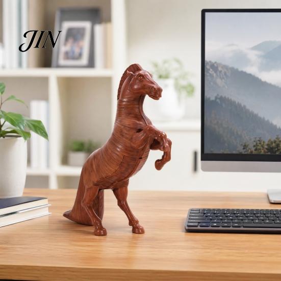 Trojan Horse Popcorn Container 3D Printed Standing Figurines Containers, Modern Desk Figure, Dual Use Snack And Decor Box Sculpture Bucket for