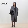 ONLY Women's Fall Wool Blend Double-Faced Lapel Coat