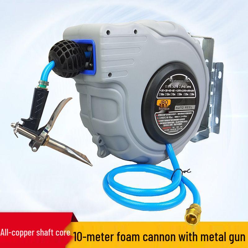 Automatic Retractable Water Hose Reel with 20m Hose for Car Wash and Gardening