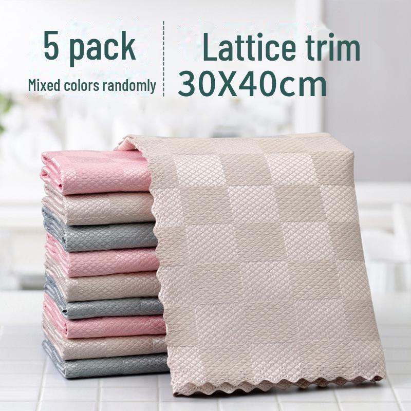 Verbessertes Verdicktes Fischschuppentuch: Saugfähige, fusselfreie Mikrofaser für streifenfreie Spiegelreinigung