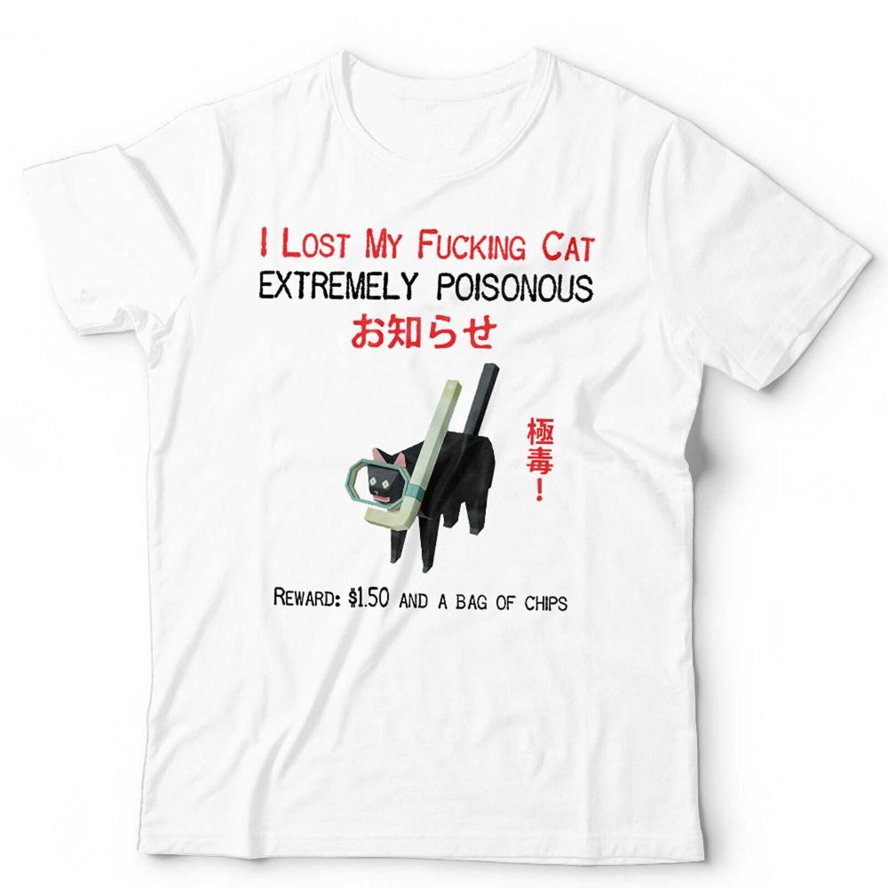 I Lost My Fvcking Cat Unisex Tshirt Low Poly Funny Wierd Meme Cat Lover Gen Z