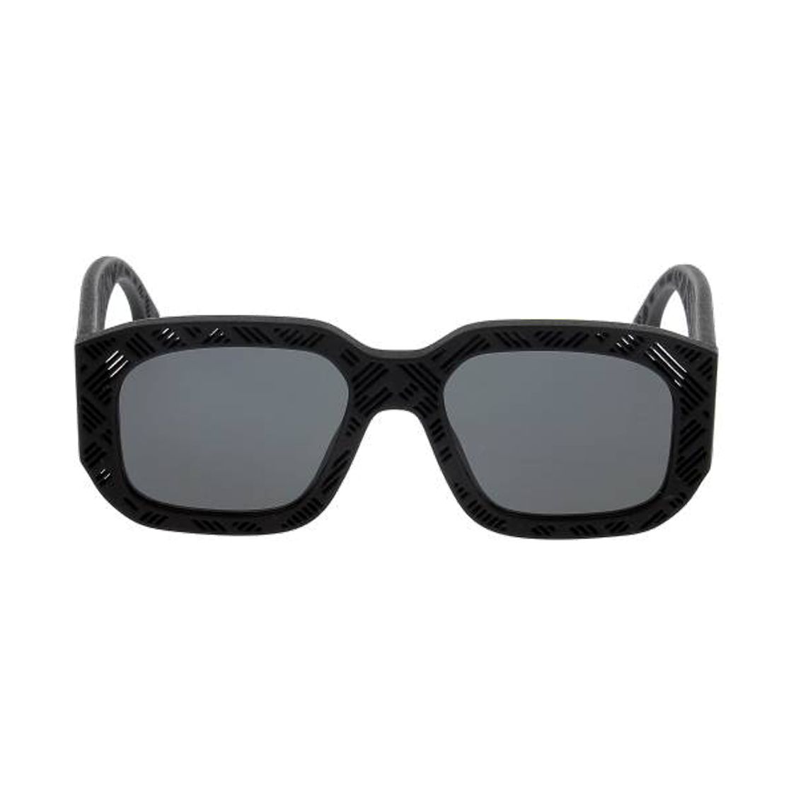 Fendi Square Injection Sunglasses Black/Grey Women Eyewear FE40113I-02A 52,Black