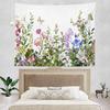 Romantic Flower Victorian Border Dragonfly Wildflower Hippie Trippy Tapestry Wall Art Meditation Decor For Bedroom Living Room