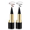 Two-Color Gel Eyeliner Set: Quick-Drying Cream Eyeliner, Waterproof & Smudge-Resistant Eyeliner Pencil, Long-Lasting Matte Black Eyeliner Stick (for