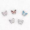 1PC G23 Titanium Labret Stud Internal Thread Ear Studs Flatback Butterfly Horse's Eye Zircon Tragus Cartilage Piercing Jewelry